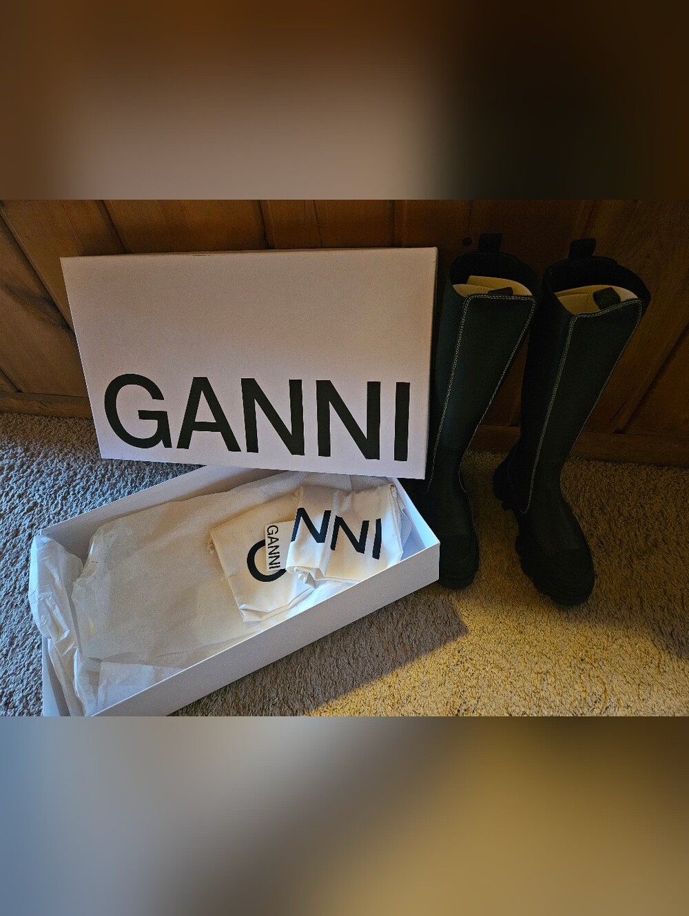 Ganni High Cleated Chelsea Boots - Picture 6 of 6